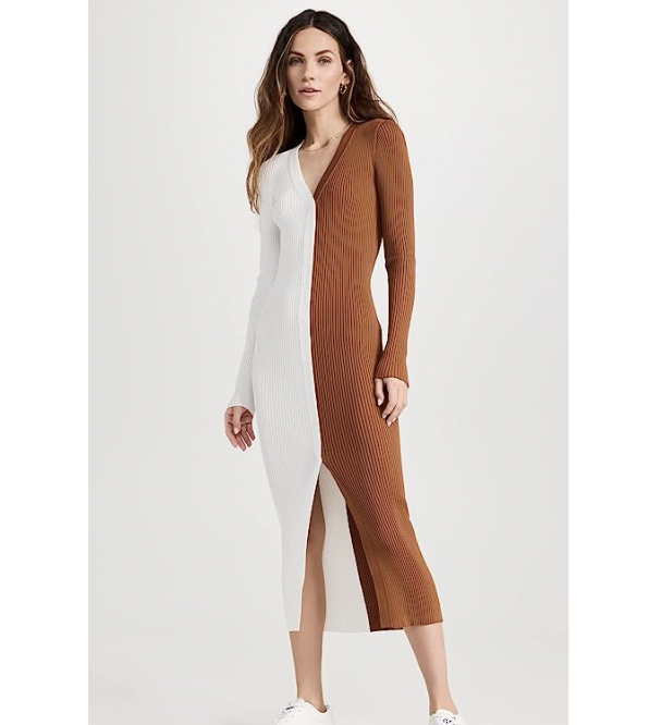 2 Ribbed Bodycon Midi Dresses That Are Flattering & Comfy (For Postpartum  or Post-Pandemic) - The Mom Edit