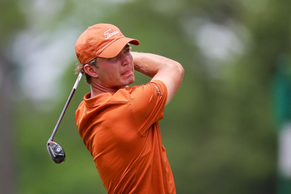 Texas golfer Nathan Petronzio is one of three Longhorns tied for second place in the individual standings of the NCAA Austin Regional, being played at the UT Golf Club. Texas is leading Tennessee by 10 strokes in team play heading into Wednesday's final round.