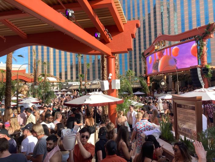 Tao Beach Dayclub on its grand opening weekend on April 2, 2022.