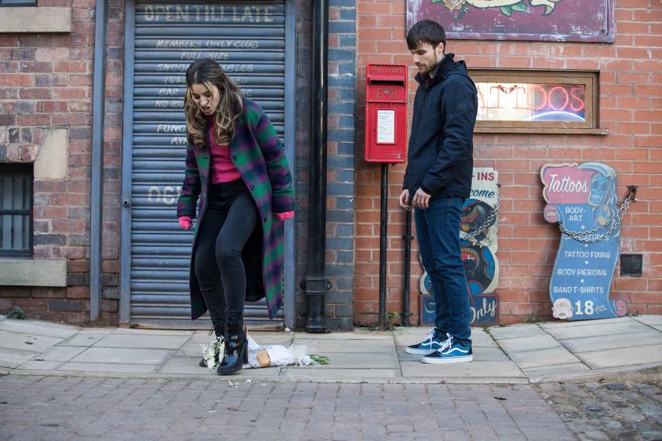 justin, daisy midgeley, coronation street