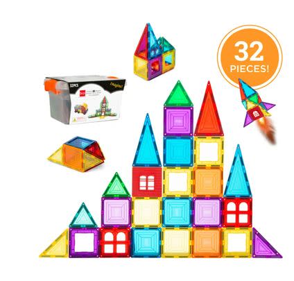 A set of colorful magnetic flat blocks (60% off)