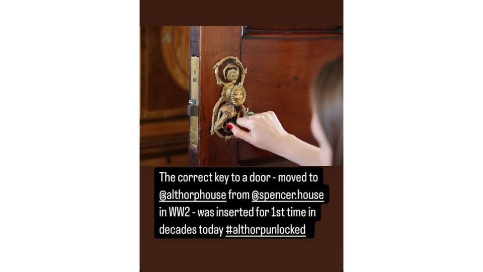 Charles Spencer's door being unlocked