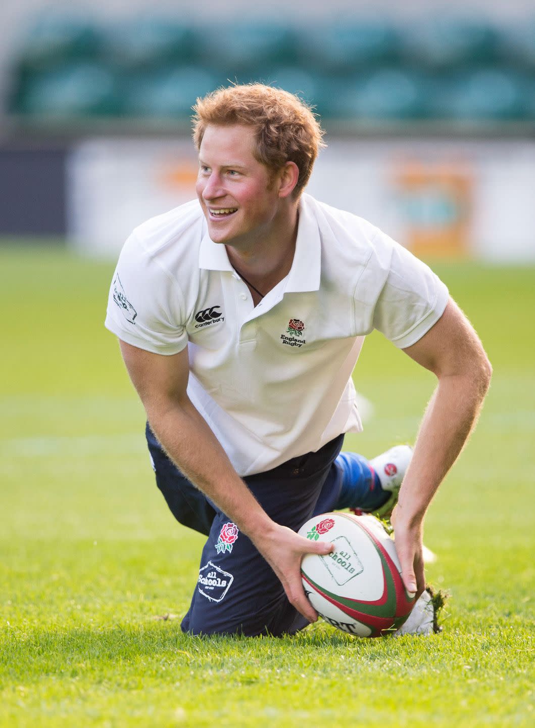 prince harry attends rfu all school programme coaching event