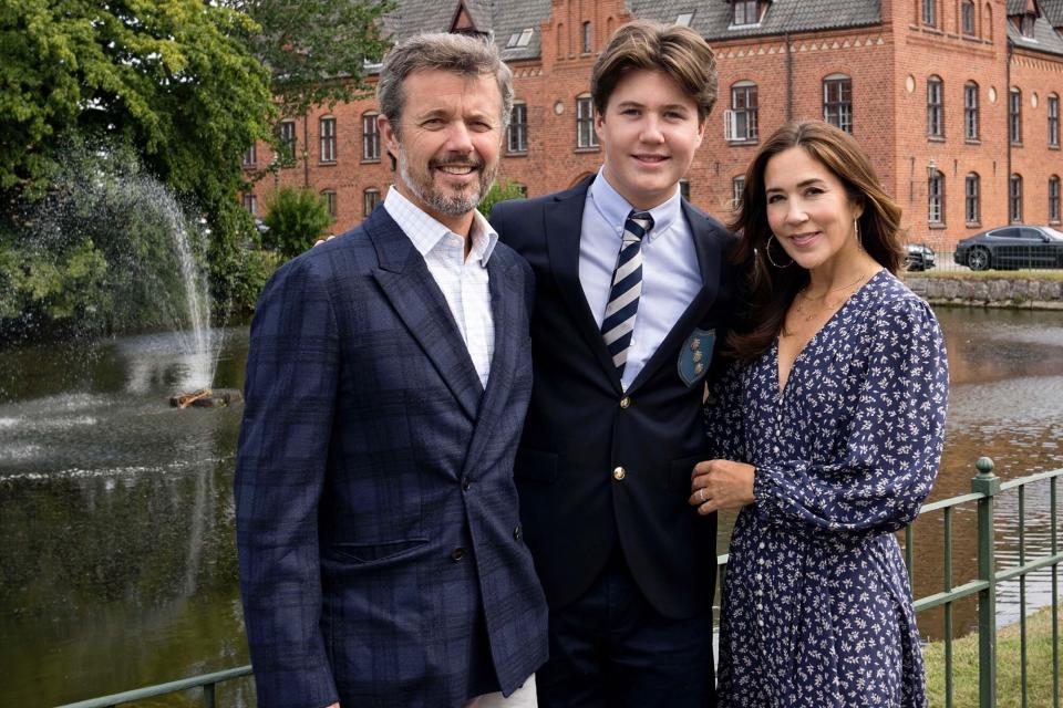 Photo: Keld Navntoft, Kongehuset © Princess Mary and Prince Frederik with their son Christian