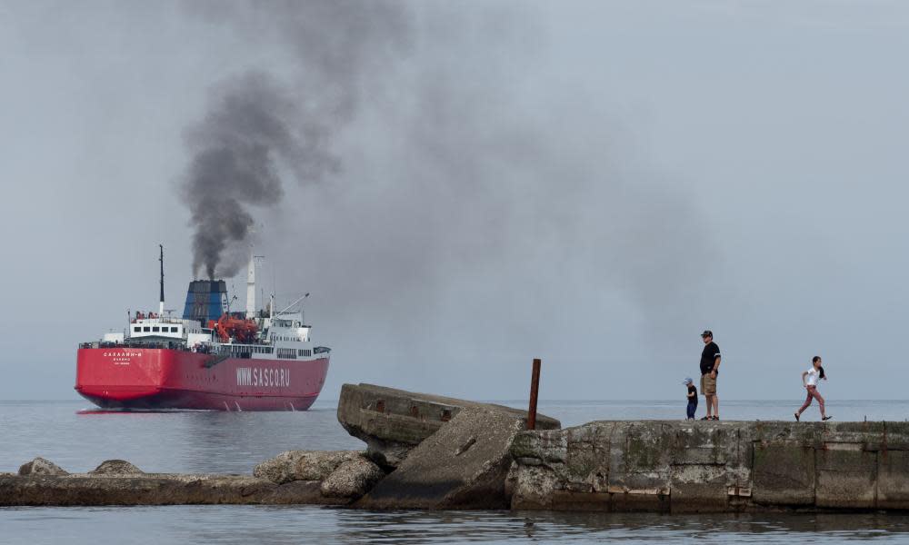 A ferry linking Sakhalin with mainland Russia. 