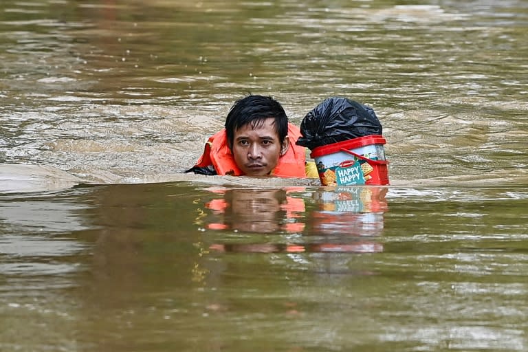 Northern Vietnam has been hit by severe flooding after Typhoon Yagi tore through (NHAC NGUYEN)