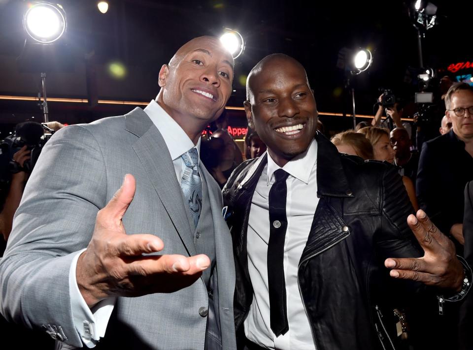Dwayne "The Rock" Johnson and Tyrese Gibson