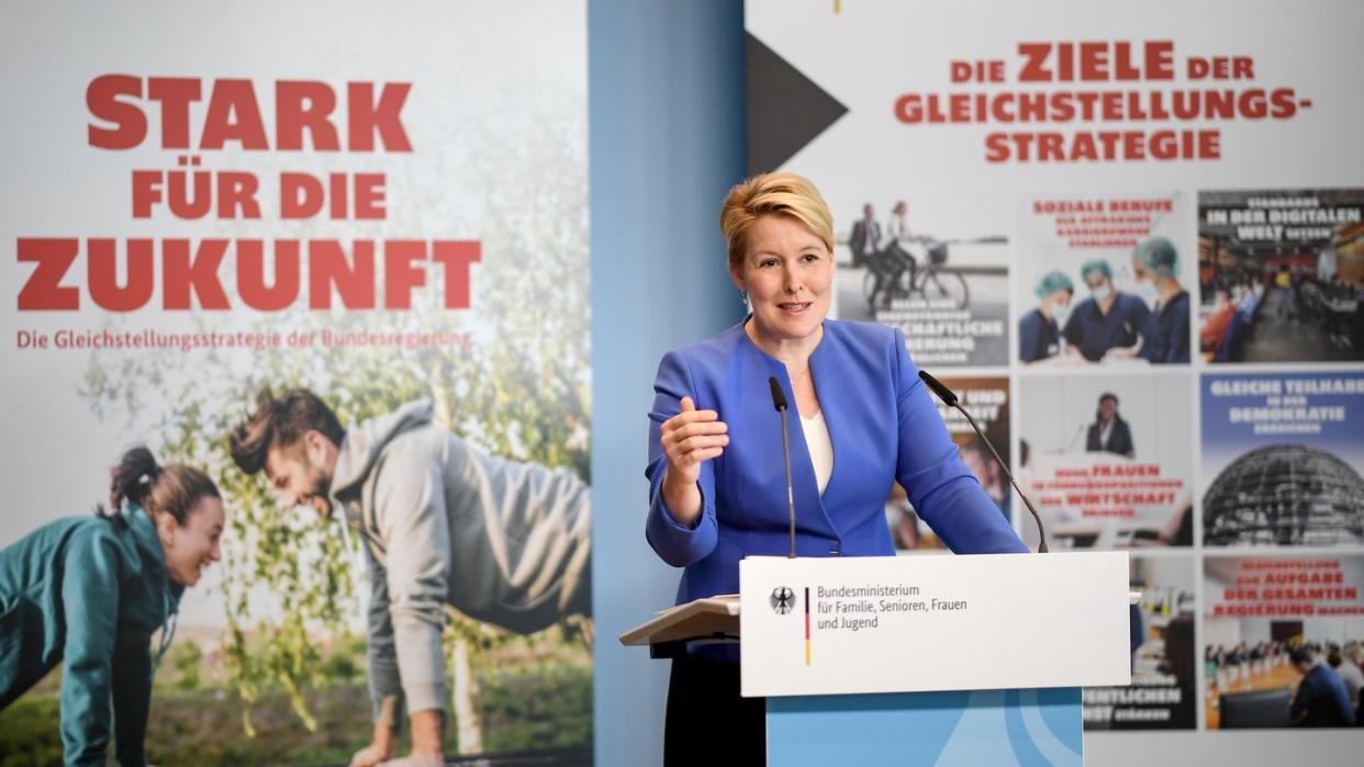 Familienministerin Franziska Giffey präsentiert die Gleichstellungsstrategie «Stark für die Zukunft».