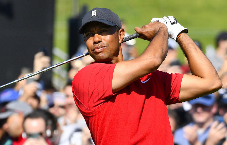 Tiger Woods in 2020. / Credit: Brian Rothmuller/Icon Sportswire via Getty