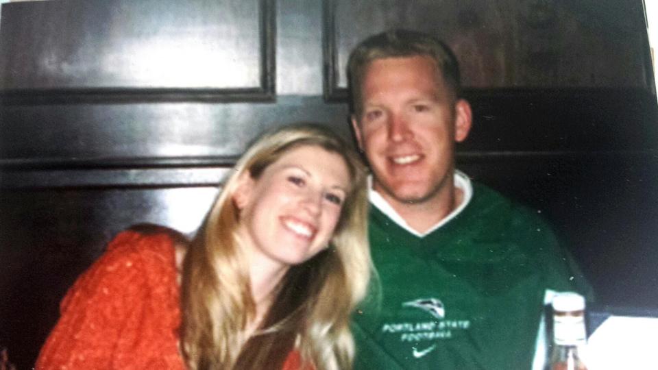 Robyn Scherer-Wells and her then-boyfriend Ryan, during their dating period.