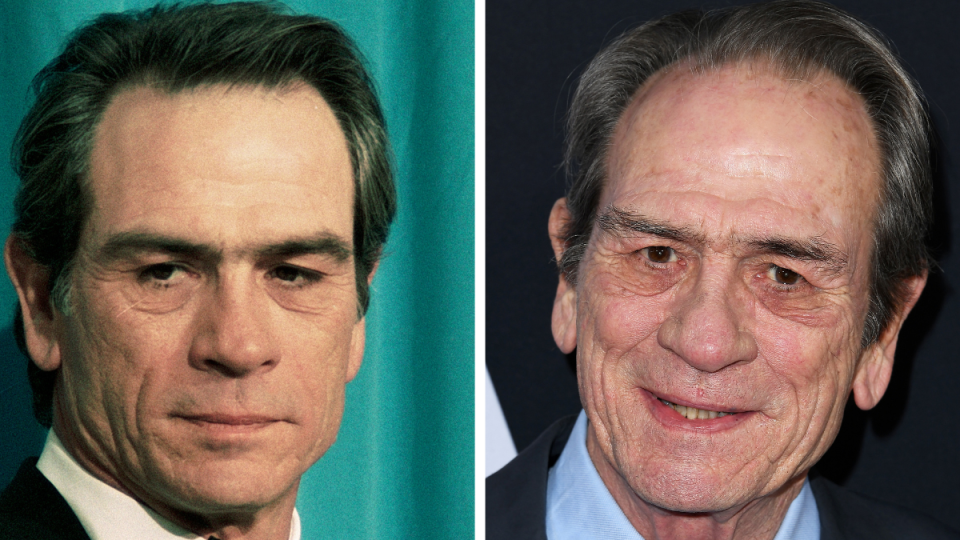 Tommy Lee Jones Left: 1995; Right: 2019