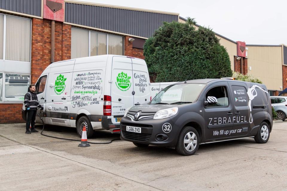 Zebra Fuel will deliver diesel – and soon petrol and biofuel – to your door (@ZebraFuel/Twitter)