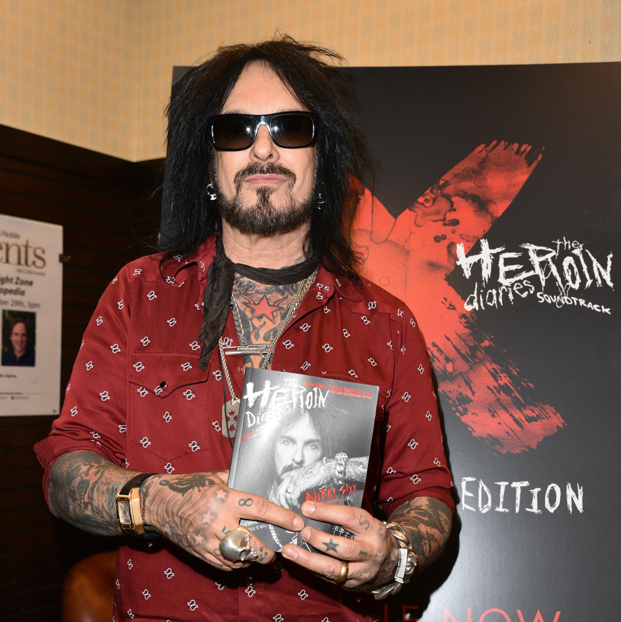 Nikki Sixx at a book signing for 'The Heroin Diaries' 10th anniversary edition in 2017. (Photo: Getty Images)  