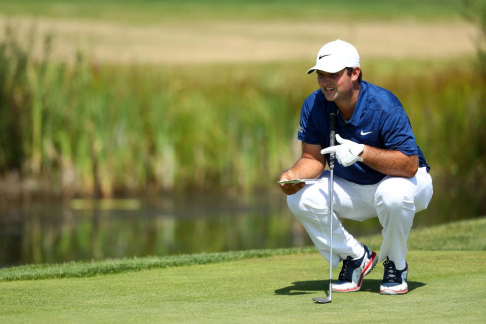 Patrick Reed at the Porsche European Open. (Getty)