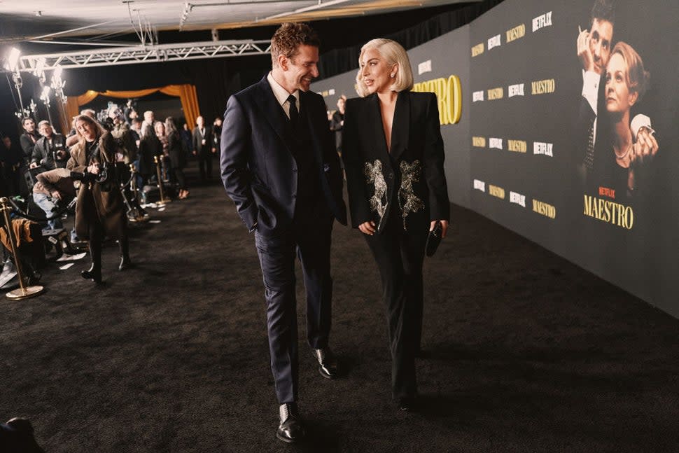 Bradley Cooper and Lady Gaga attend Netflix Maestro LA special screening at Academy Museum of Motion Pictures on December 12, 2023 in Los Angeles, California.