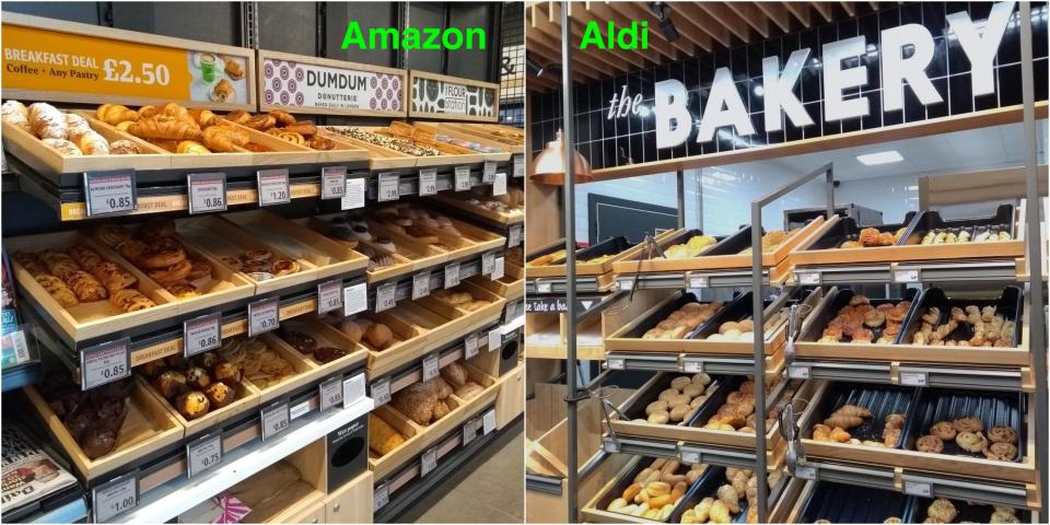 Aldi Shop & Go, Amazon Go comparison