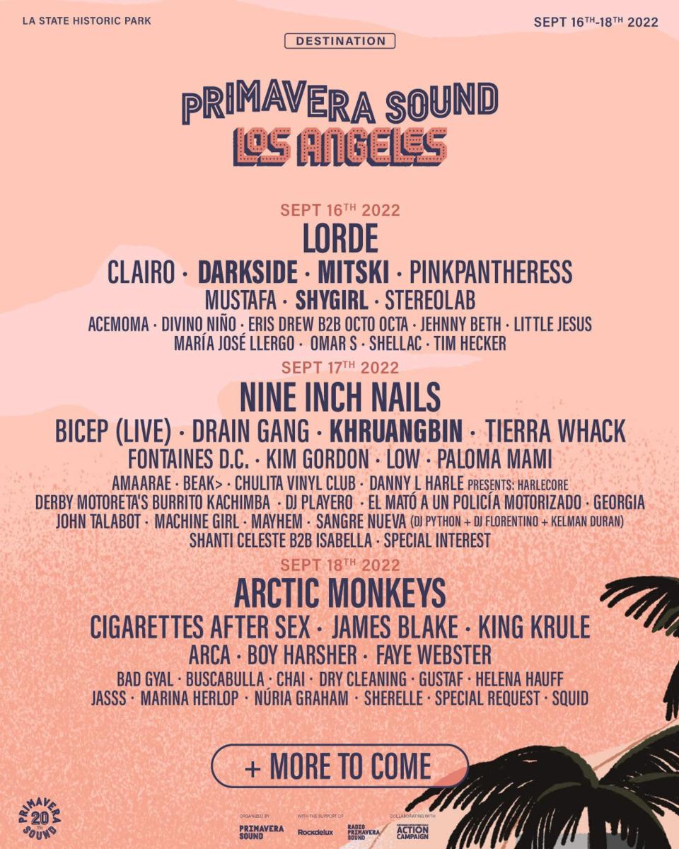 Primavera Sound Los Angeles Flyer