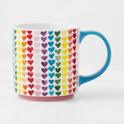 <p><a href="https://go.redirectingat.com?id=74968X1596630&url=https%3A%2F%2Fwww.williams-sonoma.com%2Fproducts%2Fpride-rainbow-hearts-mug&sref=https%3A%2F%2Fwww.womansday.com%2Flife%2Fg39754824%2Flgbtq-pride-gift-ideas%2F" rel="nofollow noopener" target="_blank" data-ylk="slk:Shop Now;elm:context_link;itc:0;sec:content-canvas" class="link ">Shop Now</a></p><p>Pride Rainbow Hearts Mug</p><p>$14.95</p><p>williams-sonoma.com</p><span class="copyright">Williams-Sonoma</span>