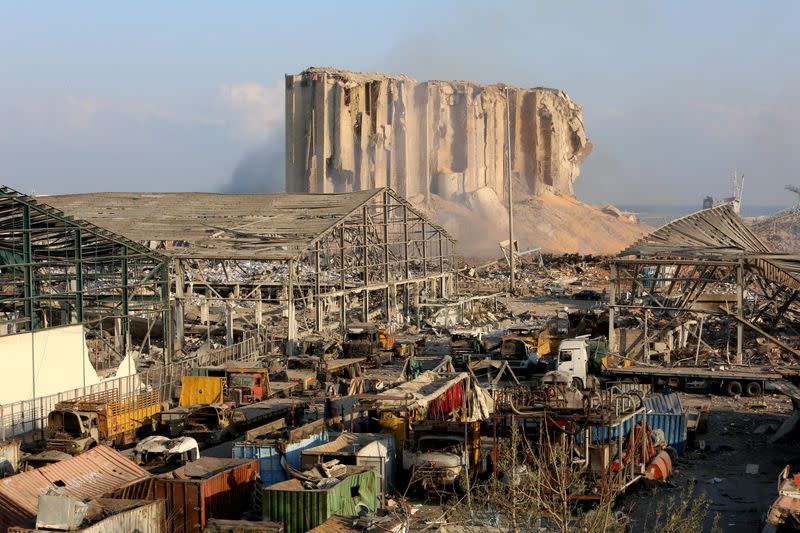 Aftermath of Tuesday's blast in Beirut's port area