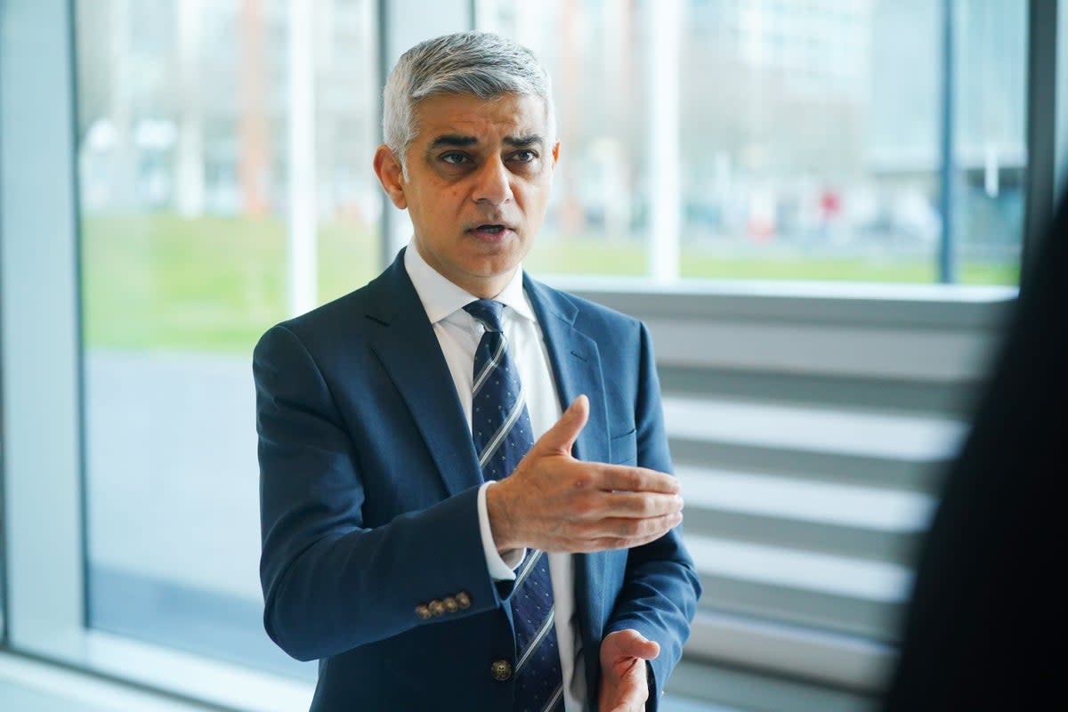 London mayor Sadiq Khan (Victoria Jones/PA Wire)