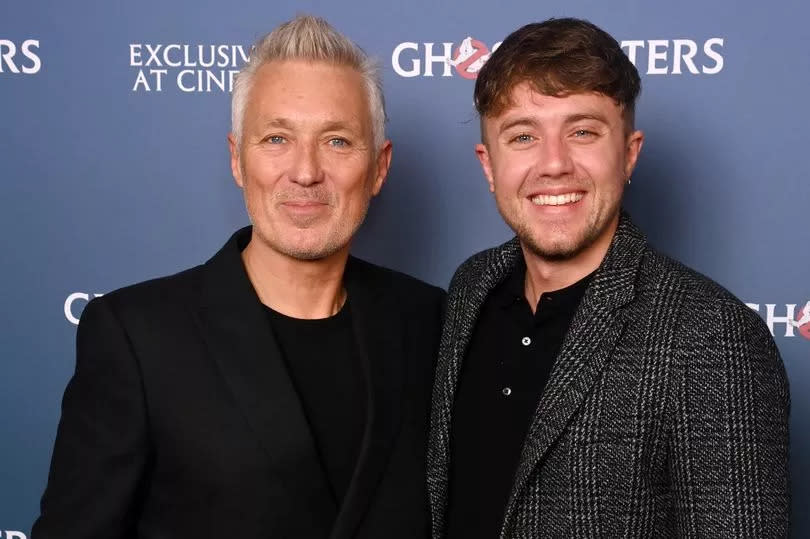 Martin Kemp and Roman Kemp attend the "Ghostbusters: Afterlife" gala screening at Ham Yard Hotel