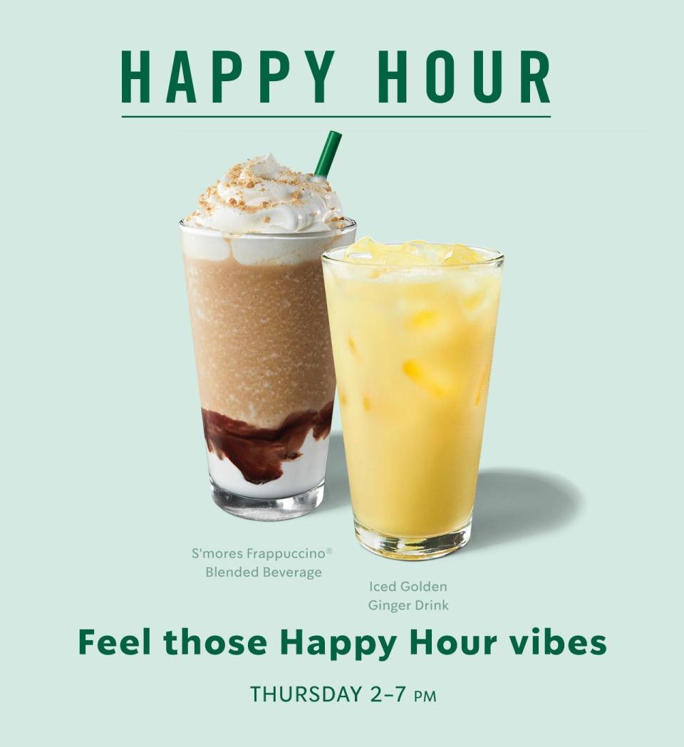 Starbucks Happy Hour promotion.