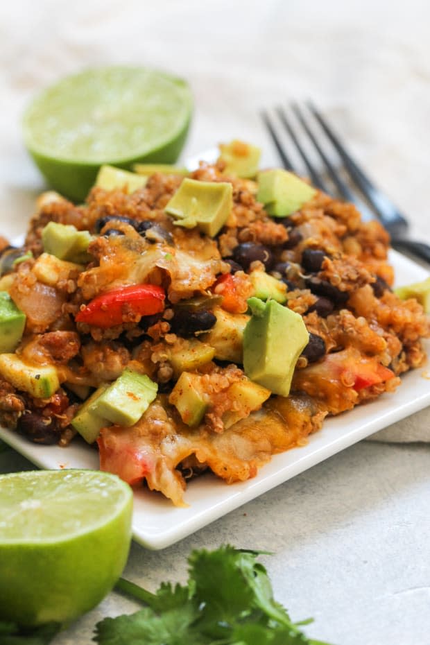 <p><a href="https://www.sixsistersstuff.com/recipe/zucchini-taco-casserole/" rel="nofollow noopener" target="_blank" data-ylk="slk:Six Sisters' Stuff;elm:context_link;itc:0;sec:content-canvas" class="link ">Six Sisters' Stuff</a></p>