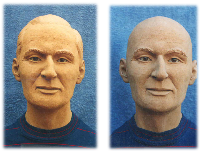 Here are facial approximations of Robert Bruce McPhail created by Betty Pat Gatliff of Skullpture Inc. in 1997.