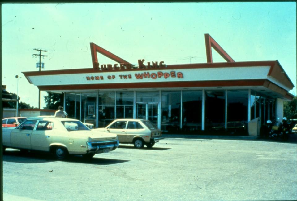 The front of the restaurants displayed "Home of the Whopper."