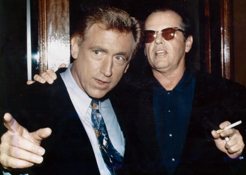 David Sheehan with actor Jack Nicholson.