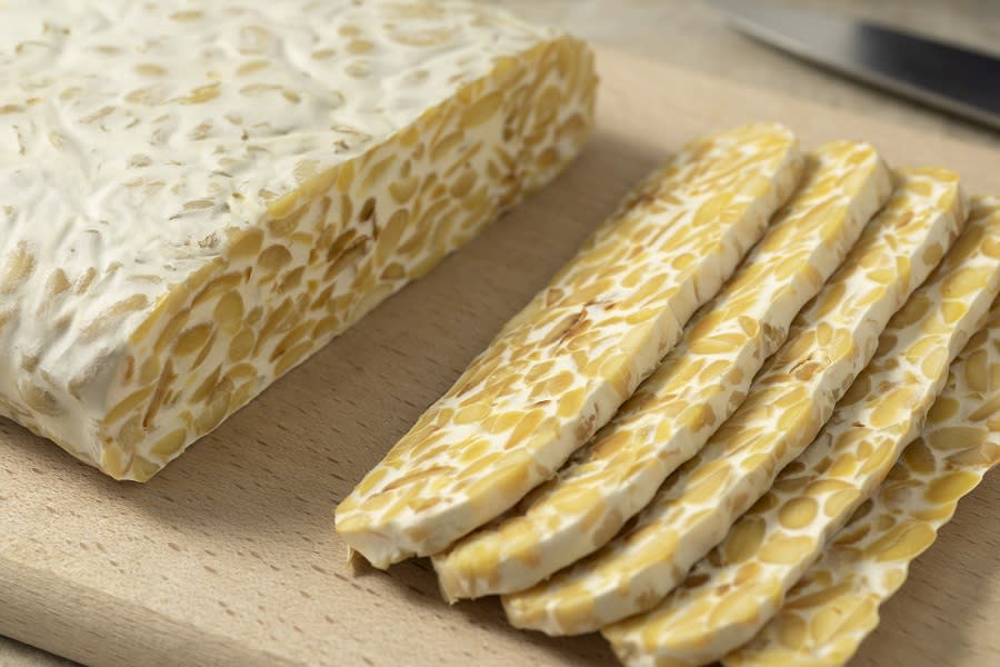 Tempeh dates back several centuries to the island of Java in Indonesia. It is a naturally fermented product which was discovered accidentally when soyabeans were left to ferment 