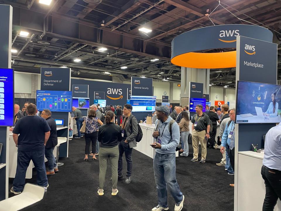 At the AWS Summit in Washington DC, where AWS and its partners presented the broad range of cloud computing services to conference attendees.  (May 24, 2022)