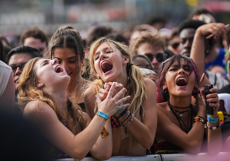 Lil Yachty fans sing along as he performs Oct. 13 at ACL Fest. If there's anything better than a crowd singalong to your favorite music, it's a crowd dancing together during your favorite music. ACL Fest sparked both joyous activities multiple time over six days.