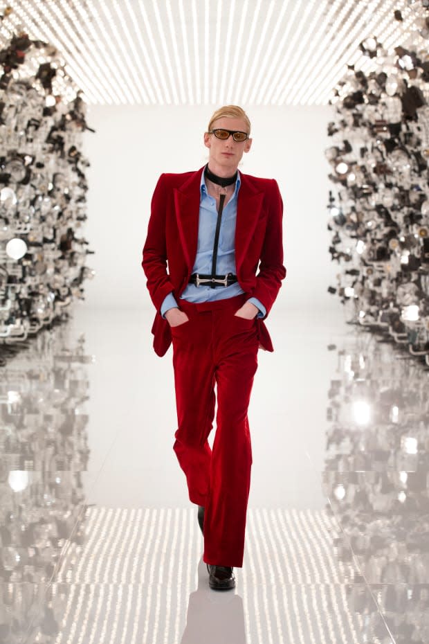 <p>A look from Gucci's Aria collection. Photo: Greg Avenel/Courtesy of Gucci</p>