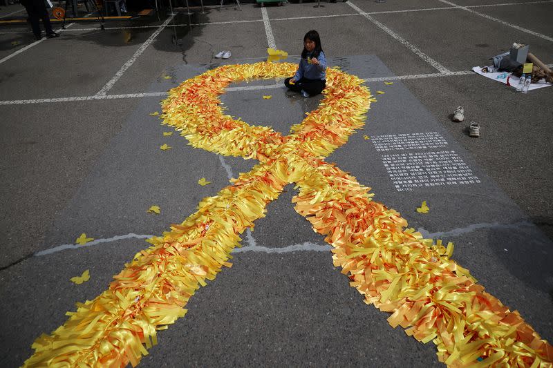 South Koreans mark the 10th anniversary of the sunken Sewol ferry that killed 304 people, mostly school students