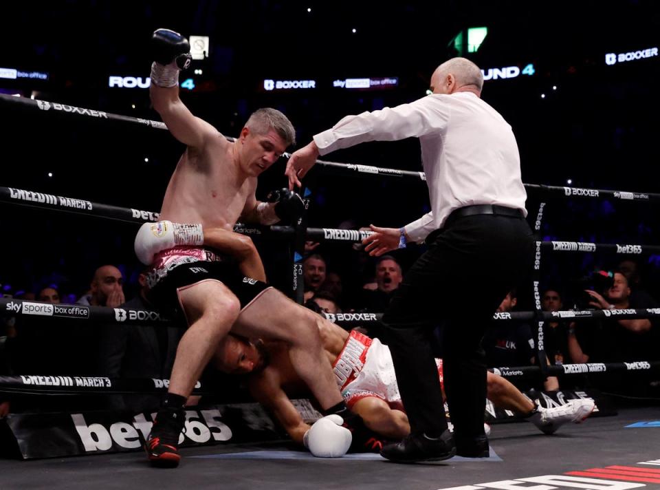 Smith stunningly knocked out Eubank Jr in the fourth round (Action Images via Reuters)