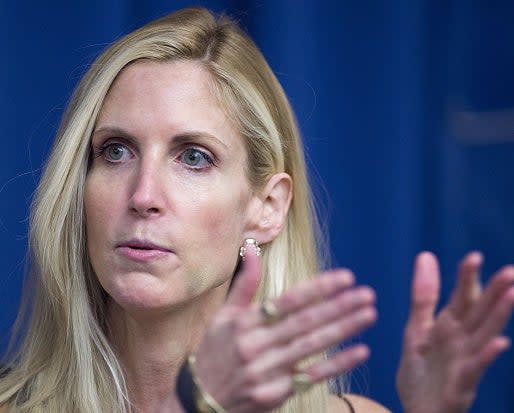 Ann Coulter said "these kids are being coached, they're given scripts to read by liberals": Paul J Richards/Getty Images