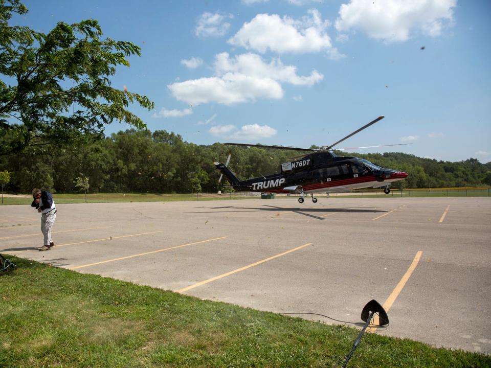 Trump Sikorsky S76 helicopter