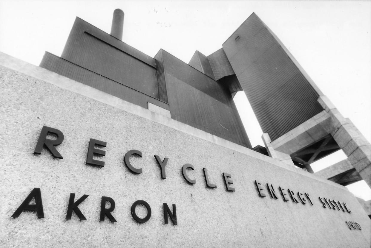 The Recycle Energy System plant is pictured in 1989 off Opportunity Parkway in Akron.