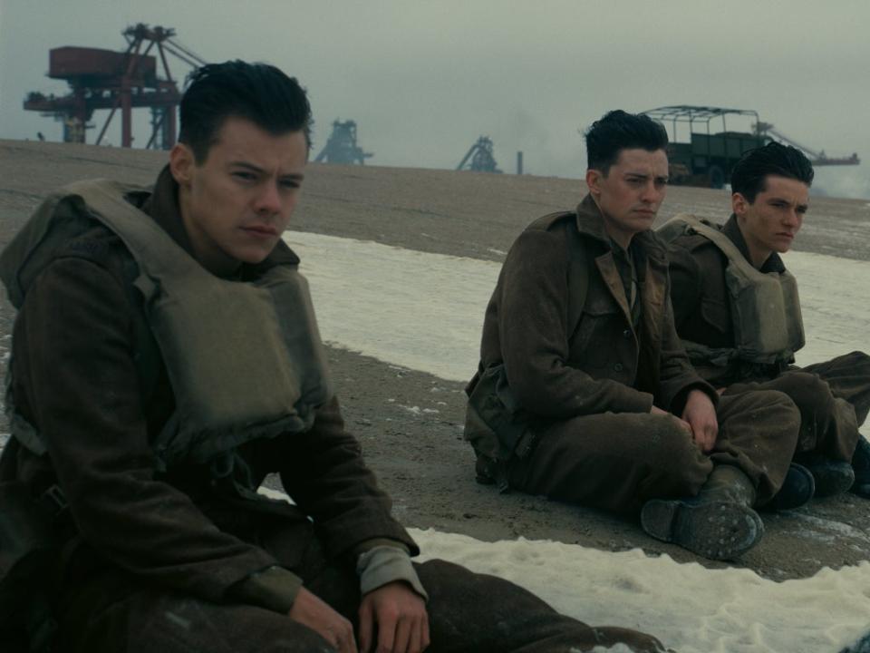 Harry Styles (left) in ‘Dunkirk' (Warner Bros/Sky)