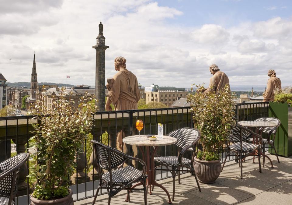 the terrace at lamplighters membership club at gleneagles townhouse