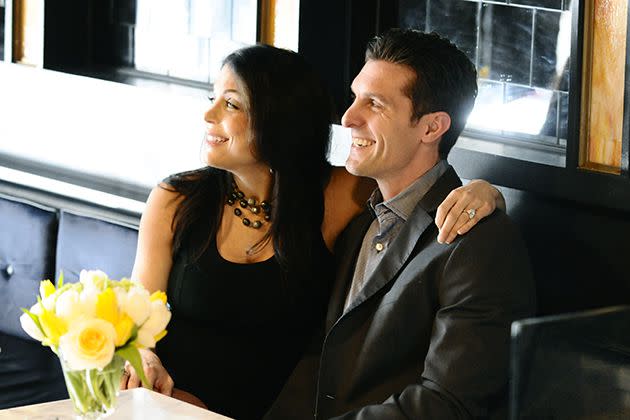 <p>Bravo via Getty Images</p> Bethenny Frankel and Jason Hoppy