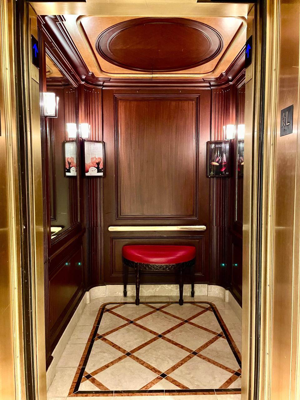 The Beverly Wilshire’s elevator became a star when it was featured in the 1990 film "Pretty Women." Julia Roberts’ character Vivian exclaims that, "it has a couch for two!"