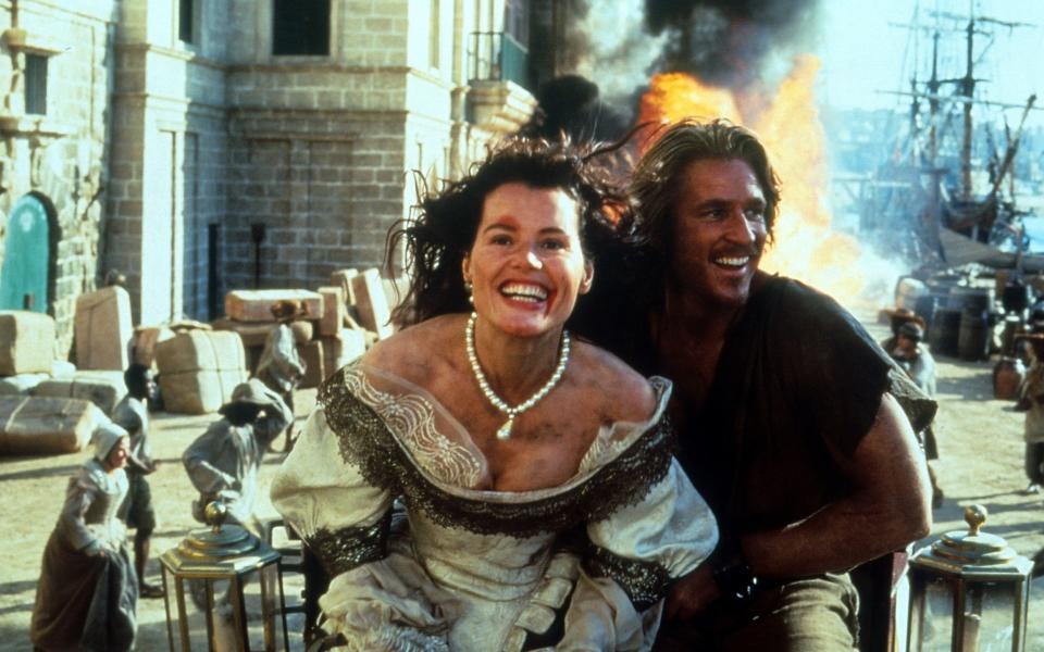 Geena Davis and Matthew Modine in Cutthroat Island