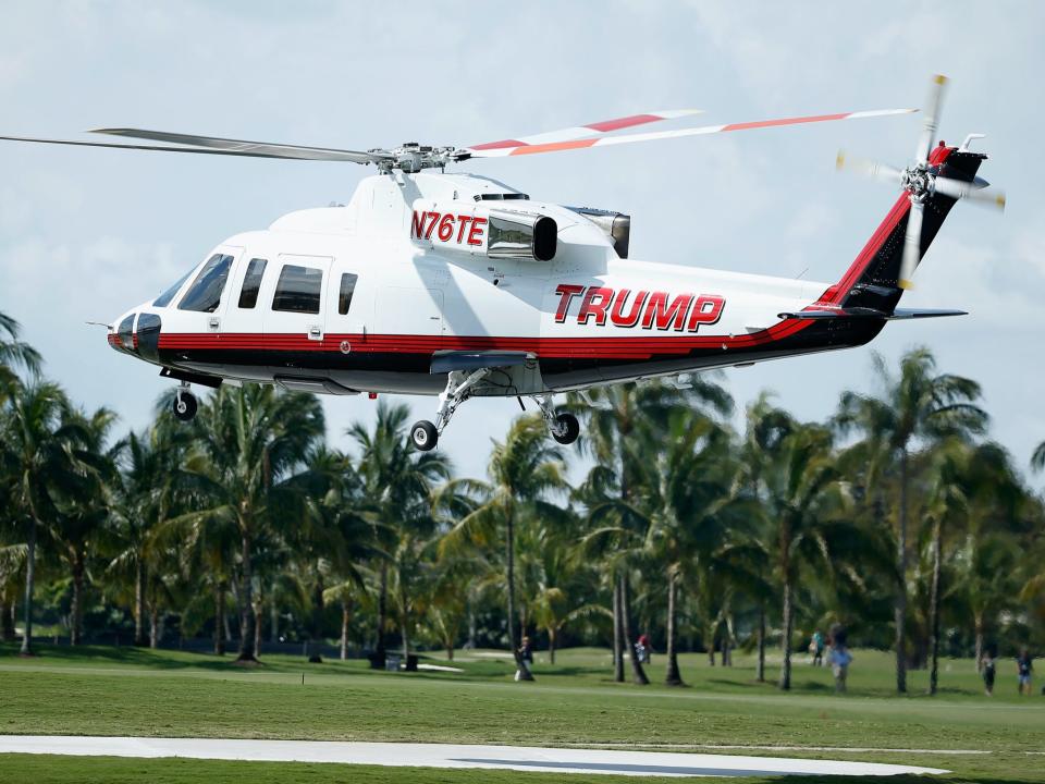 Trump Sikorsky S76 helicopter