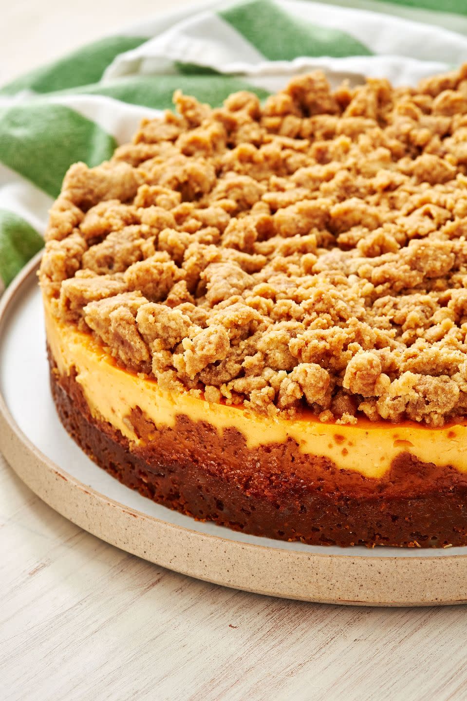 <p>This will quickly become one of your favorite fall desserts.</p><p>Get the recipe from <a href="https://www.delish.com/holiday-recipes/thanksgiving/a29177922/sweet-potato-cheesecake-recipe/" rel="nofollow noopener" target="_blank" data-ylk="slk:Delish;elm:context_link;itc:0;sec:content-canvas" class="link ">Delish</a>.</p>