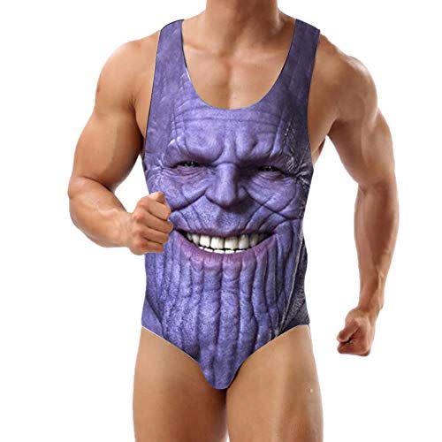 11) Thanos One-Piece Swimsuit for Men and Boys