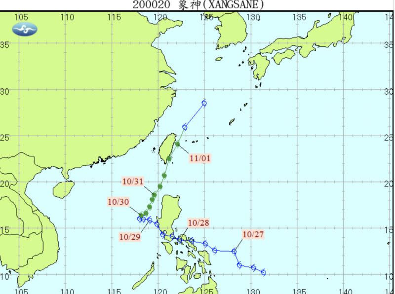 ▲2000年象神颱風外圍環流及鋒面雙重影響，臺灣北部、東半部、恆春半島及中南部山區降下豪雨，共計造成64人死亡。（圖／翻攝中央氣象局官網）