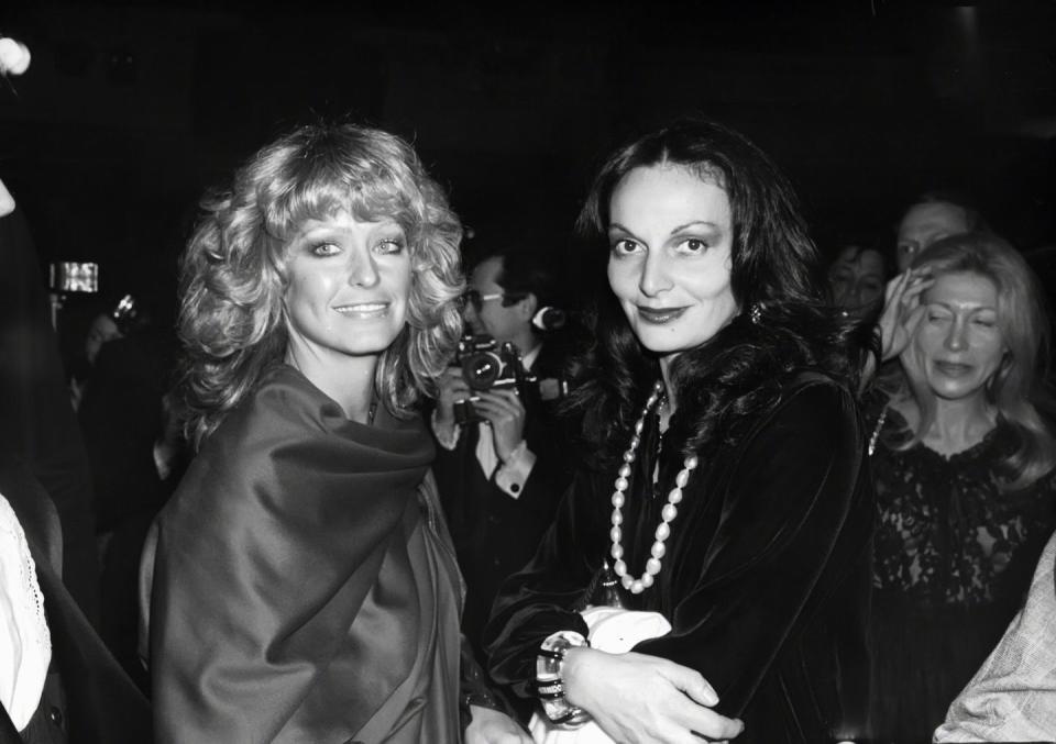 farrah fawcett majors and diane von furstenberg