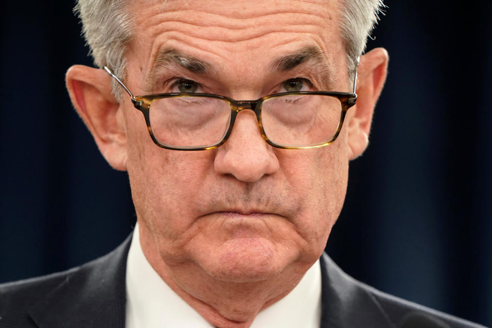 Federal Reserve Chair Jerome Powell holds a news conference following the Federal Open Market Committee meeting in Washington, U.S., December 11, 2019. REUTERS/Joshua Roberts